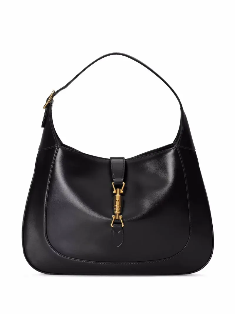 Gucci Mittelgroße Jackie 1961 Schultertasche in Schwarz