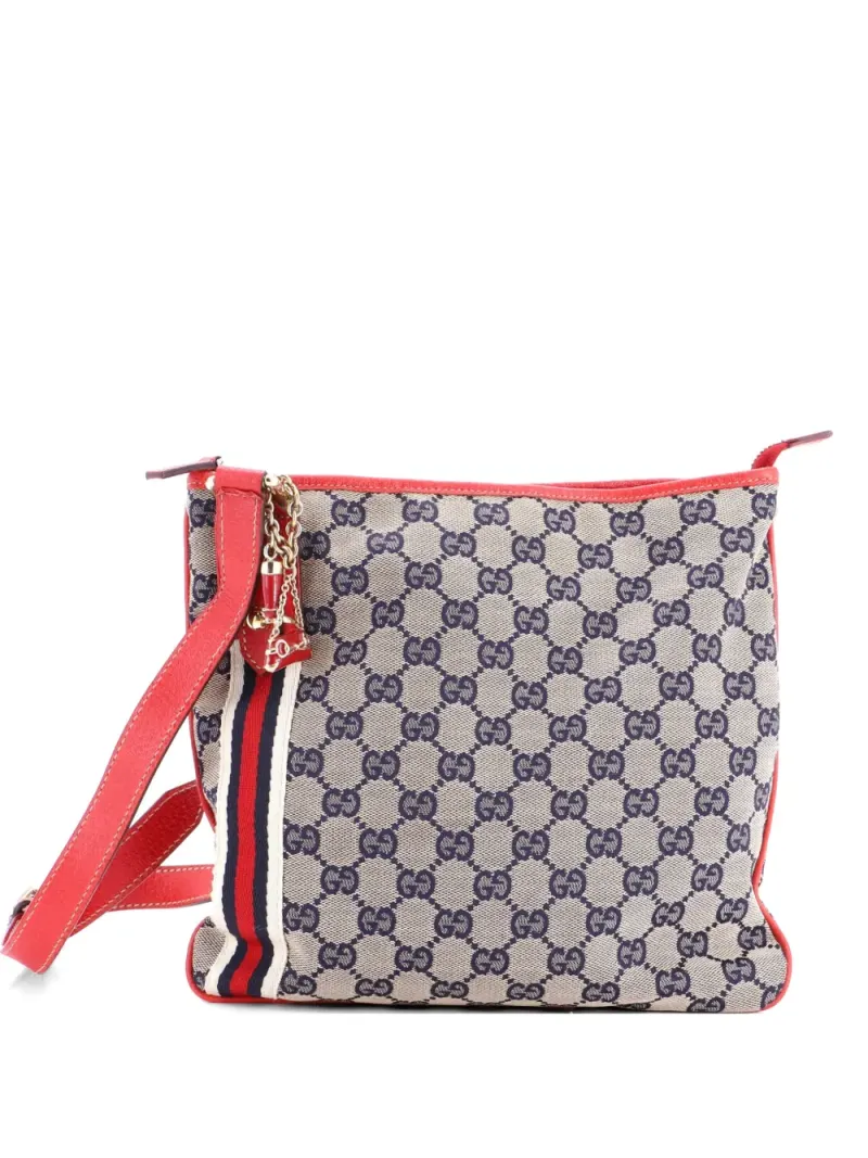 Gucci Jolicoeur Kuriertasche in Nude Gg-Canvas-Leder – Pre-owned Taschen