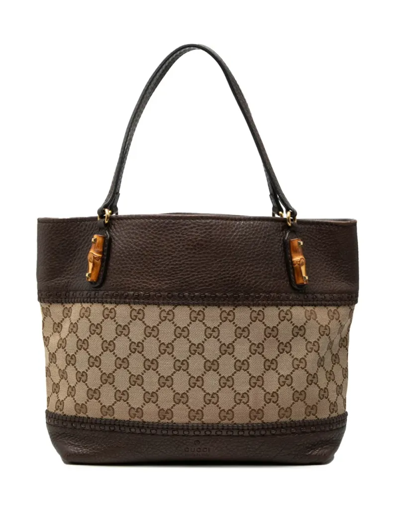 Gucci Laidback Crafty in Braun Gg-Canvas-Leder – Pre-owned Taschen
