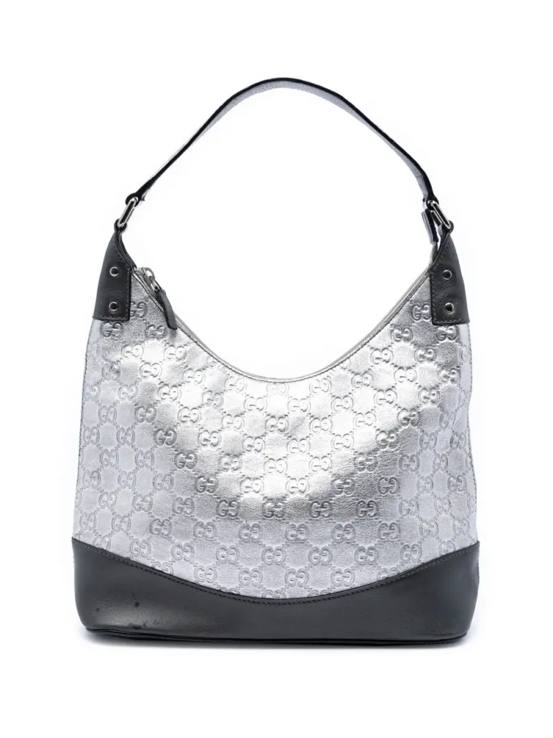 Gucci 2016-2026 Metallic Guccissima shoulder bag in Silber Guccissima-Leder