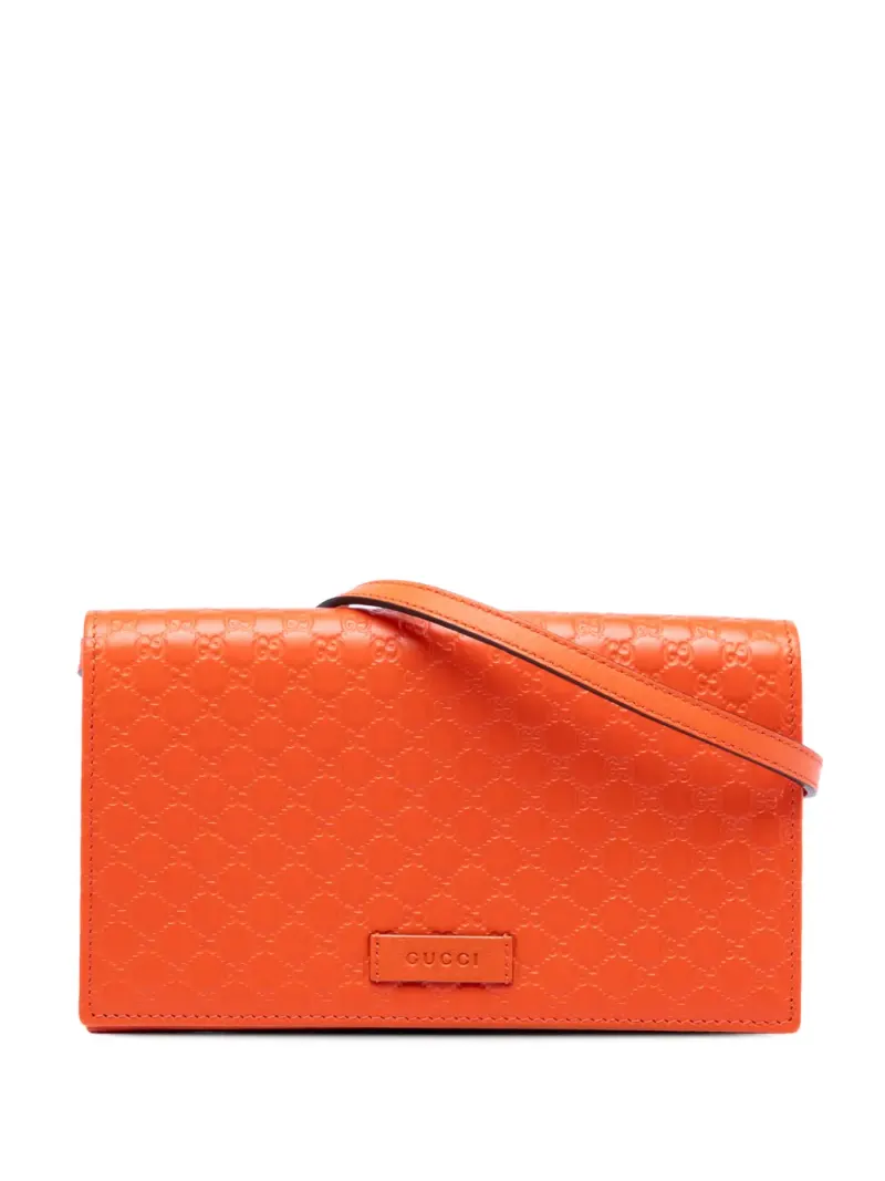 Gucci Microguccissima Portemonnaie in Orange Guccissima-Leder – Pre-owned Taschen