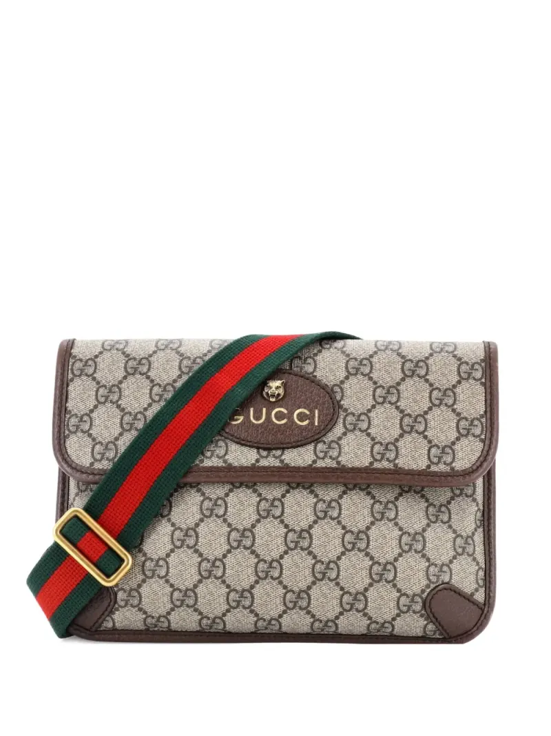 Gucci Neo Vintage Flap in Braun Gg-Canvas-Leder – Pre-owned Taschen