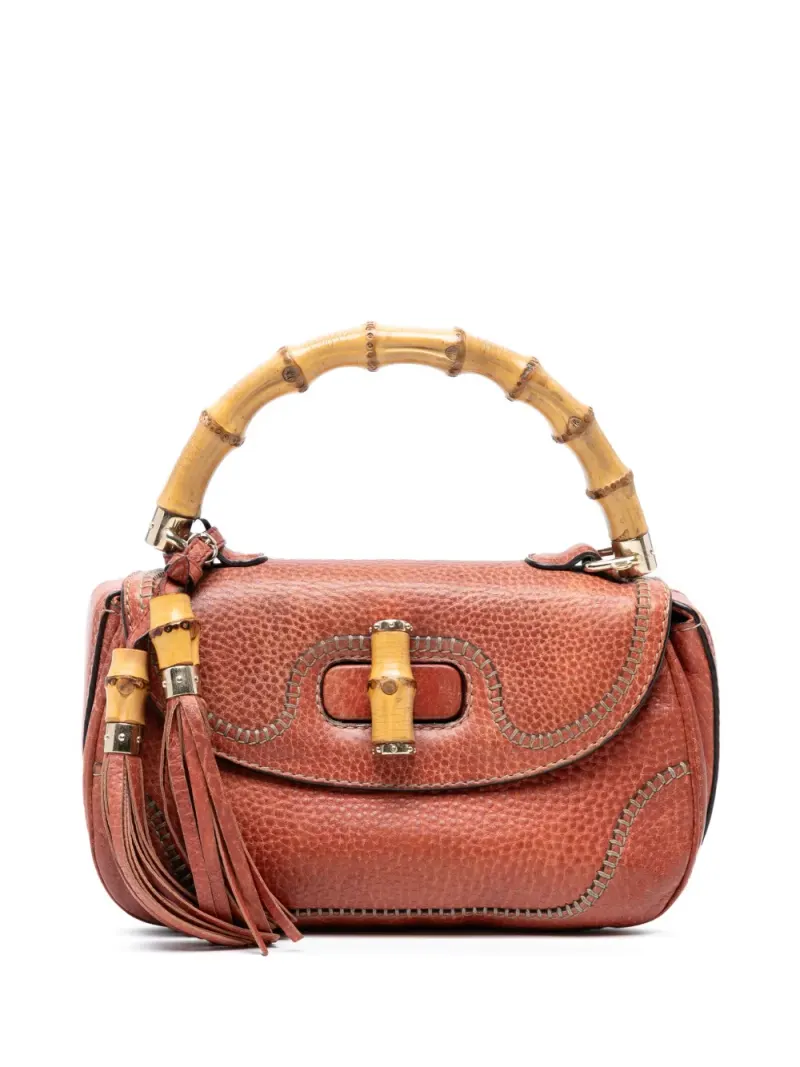 Gucci New Bamboo Satchel-Tasche in Braun – Pre-owned Taschen