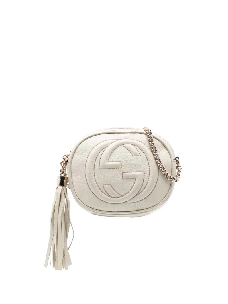 Gucci Soho Chain in Weiß Kalbsleder-Leder – Pre-owned Taschen