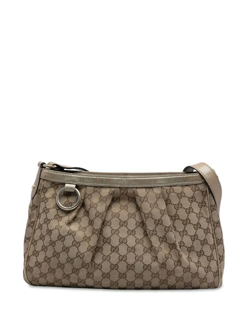 Gucci Sukey in Braun Gg-Canvas-Leder – Pre-owned Taschen