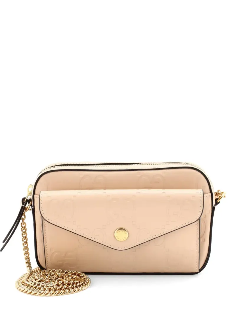 Gucci Super Front Pocket Chain Jumbo in Nude – Pre-owned Taschen