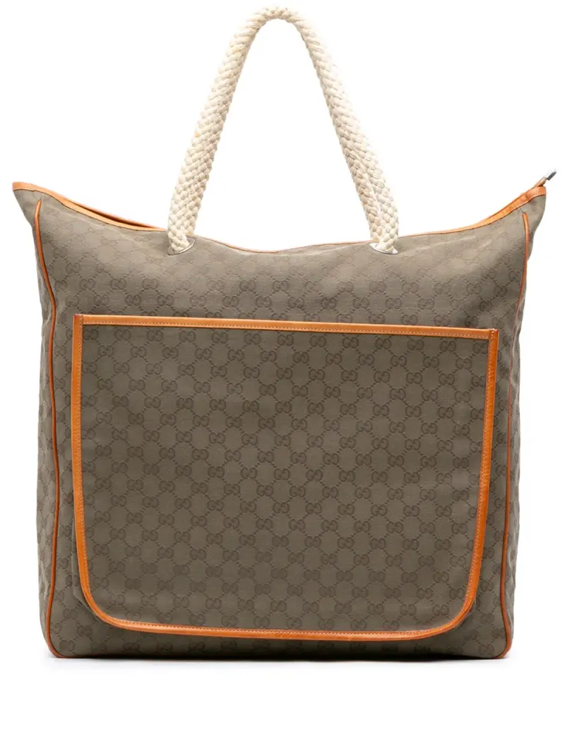 Gucci Tote Bag in Braun Gg-Canvas-Leder – Pre-owned Taschen
