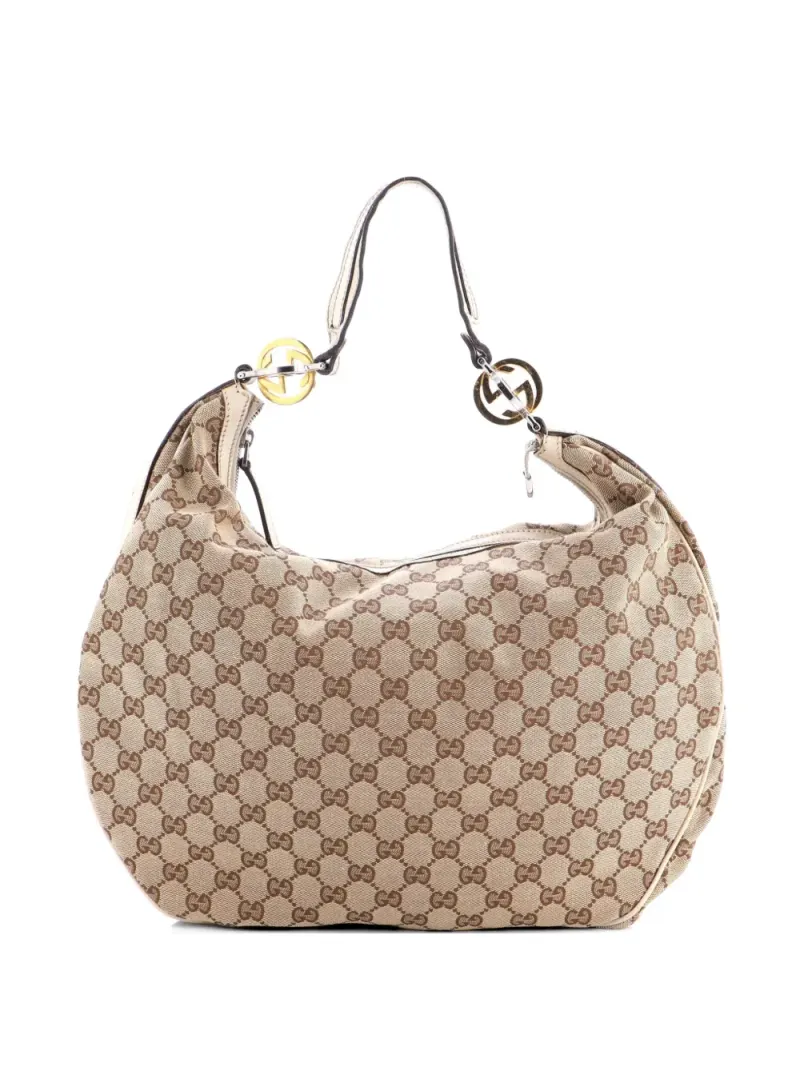 Gucci Twins Tasche in Braun Gg-Canvas-Leder – Pre-owned Taschen