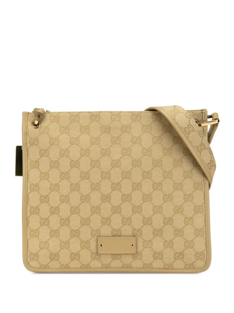 Gucci 2000-2015 Umhängetasche aus GG Canvas in Braun Gg-Canvas-Leder
