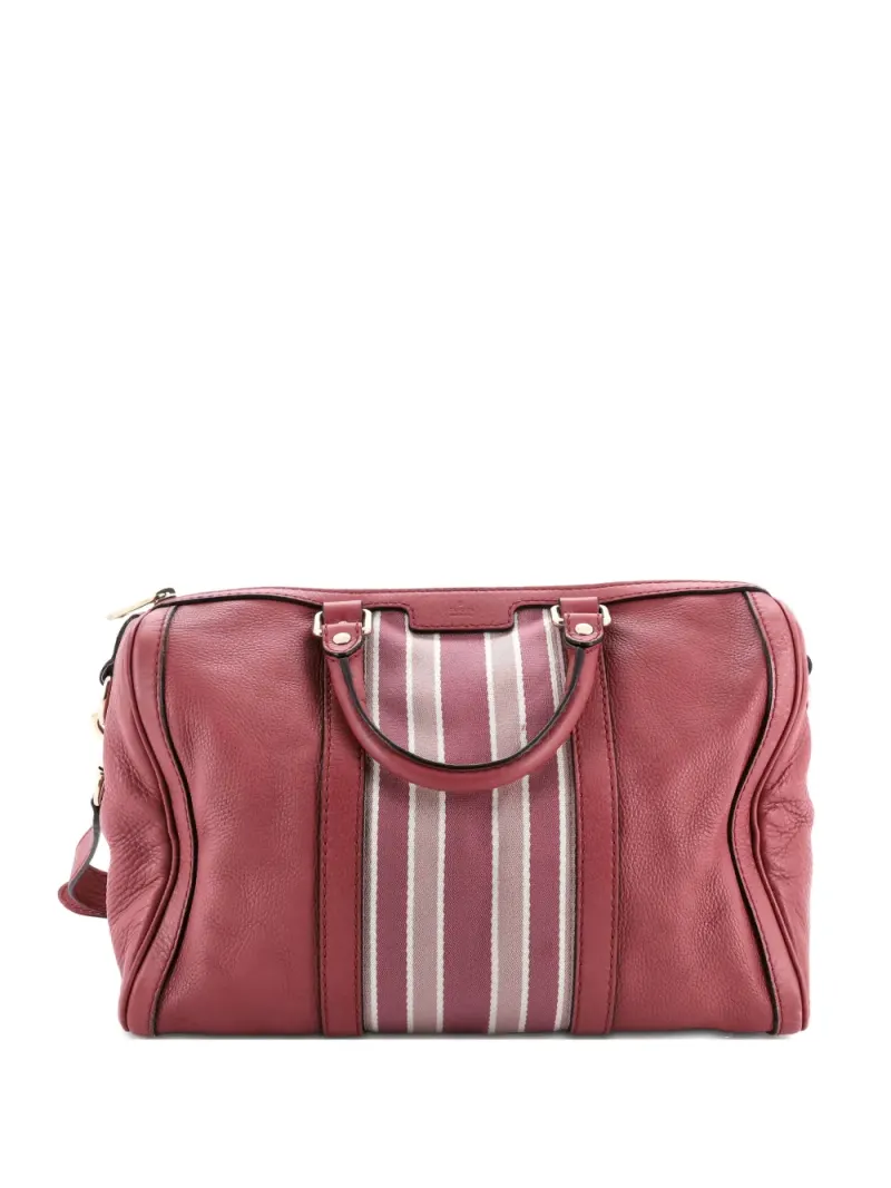 Gucci Vintage Web Boston Tasche in Rosa – Pre-owned Taschen