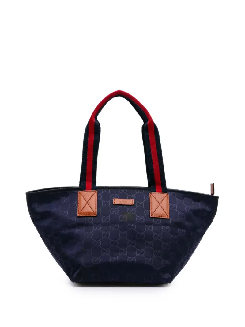 Gucci Web-Tote Bag in Blau – Pre-owned Taschen
