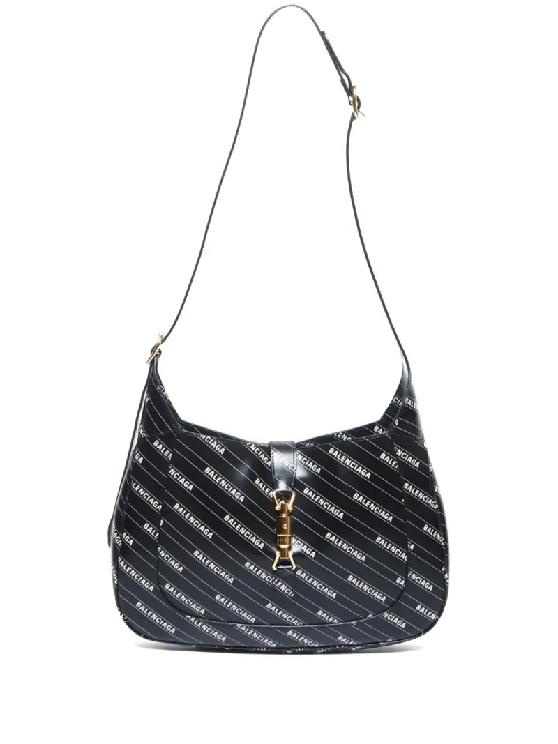 Gucci x Balenciaga 2000 Jackie 1961 Schultertasche in Schwarz