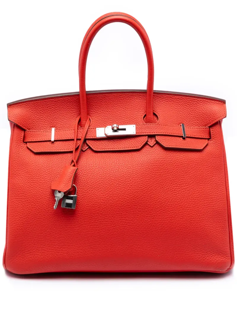 Hermès Birkin Henkeltasche in Rot