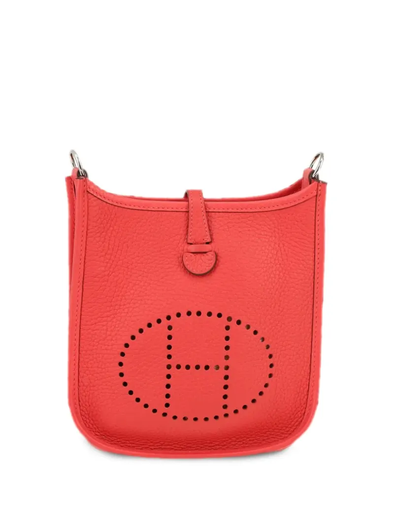 Hermès 2010 Mini Evelyne Schultertasche Mini in Rot
