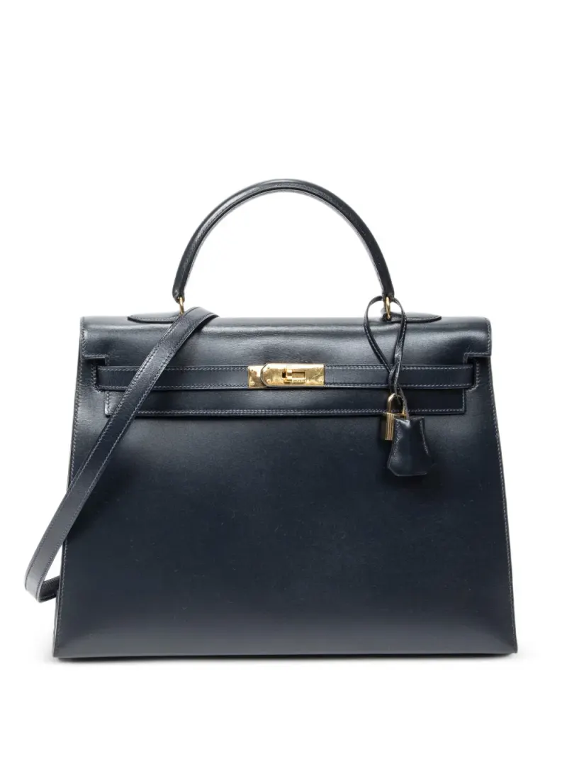 Hermès Kelly Handtasche in Blau