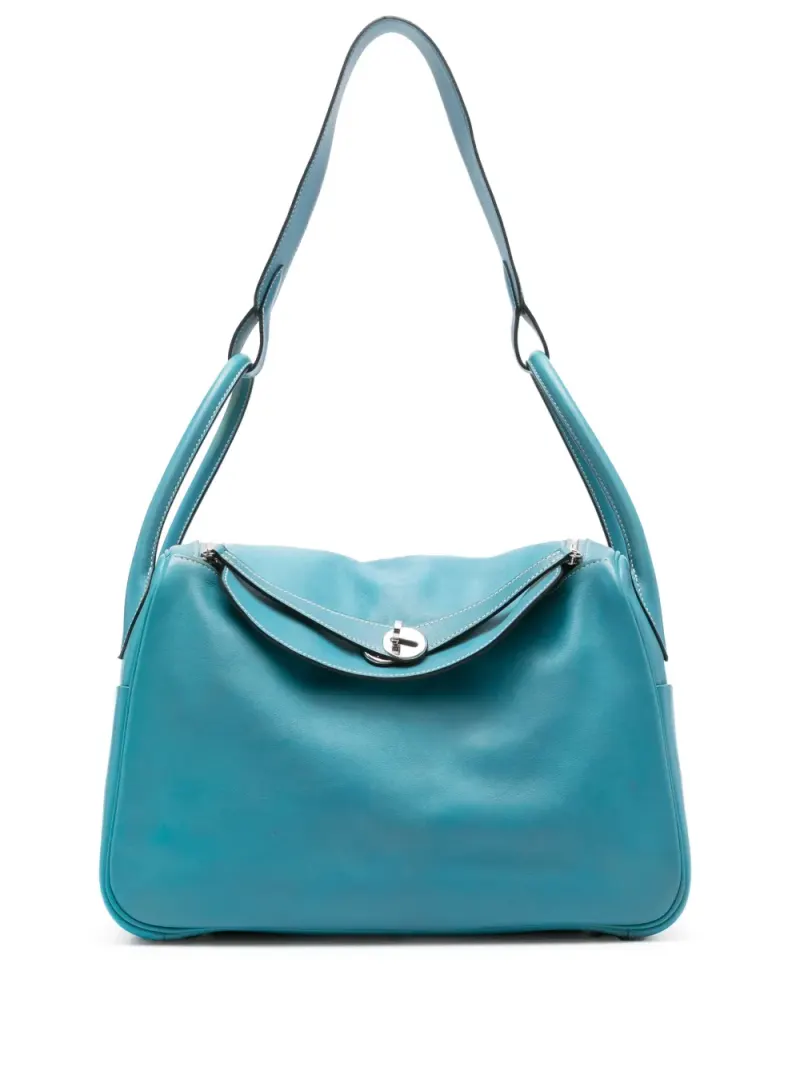 Hermès Lindy in Blau – Schultertasche