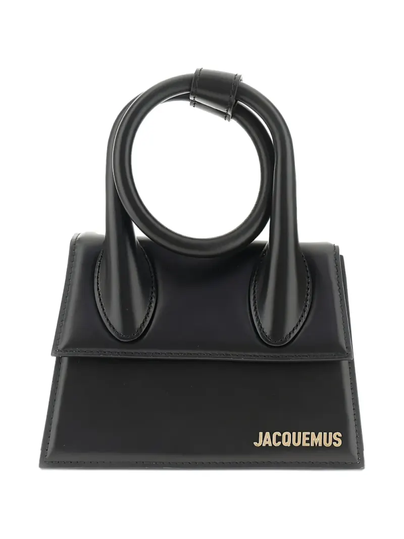 Jacquemus Mini Chiquito Tote Bag mit Knoten Mini in Schwarz