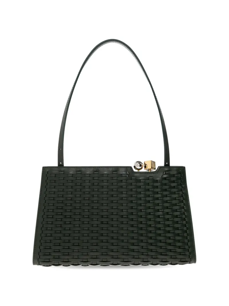 Jacquemus Gewebte Salon Tote Bag in Grün