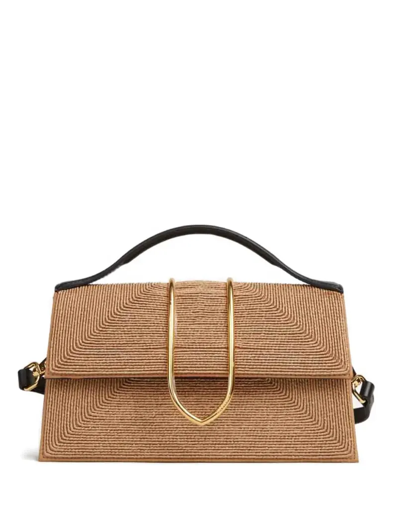 Jacquemus La Pochette Rond Carré Tote Bag in Nude