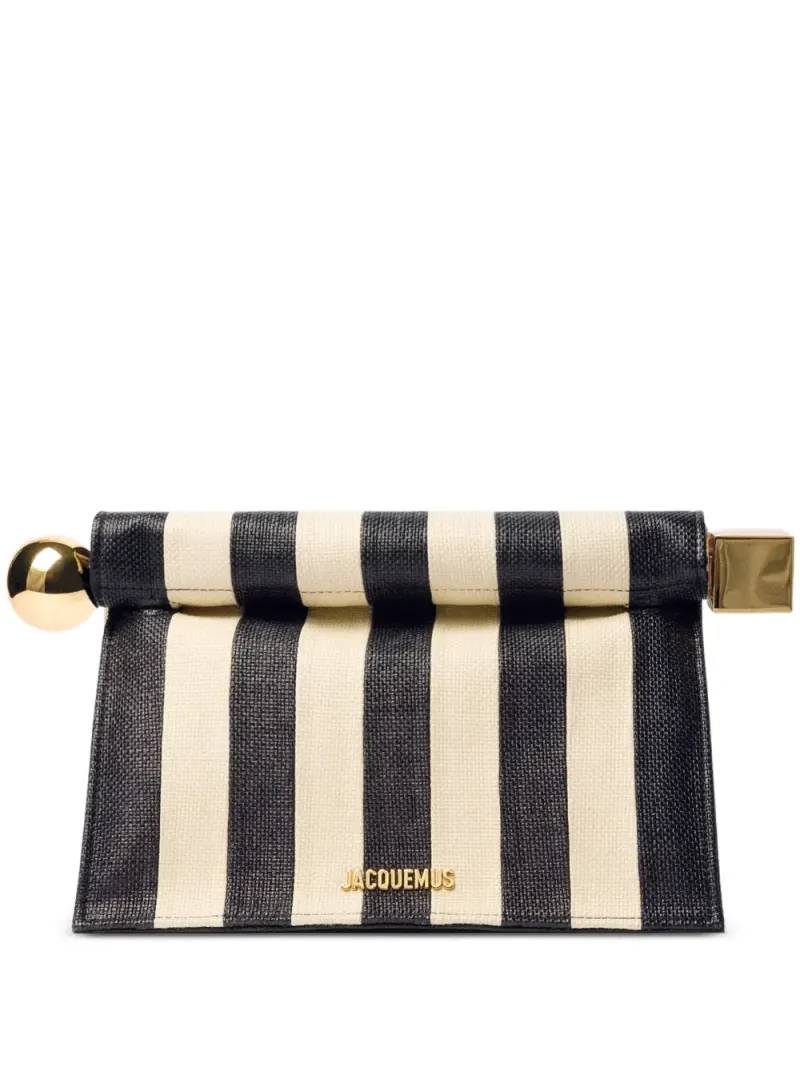 Jacquemus La Rond Carré Clutch in Schwarz