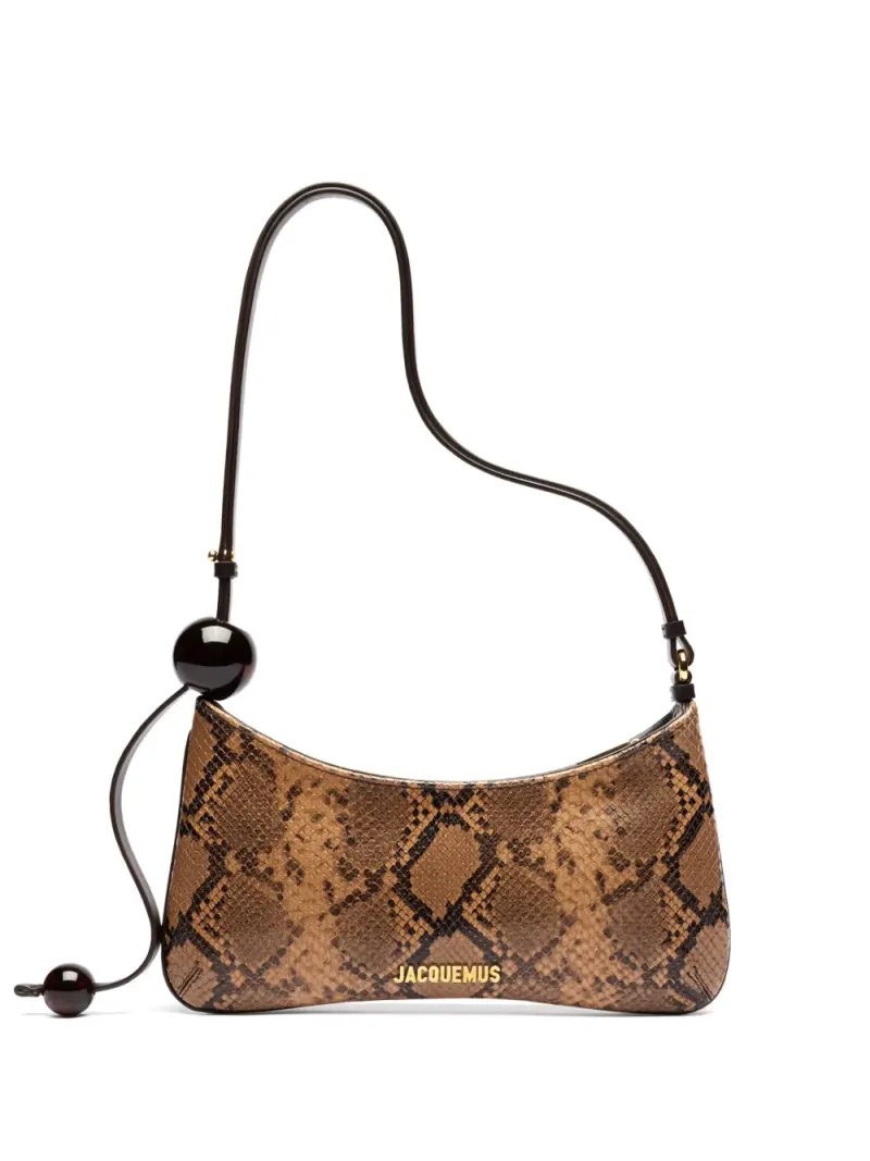 Jacquemus Le Bisou Perle Schultertasche in Braun