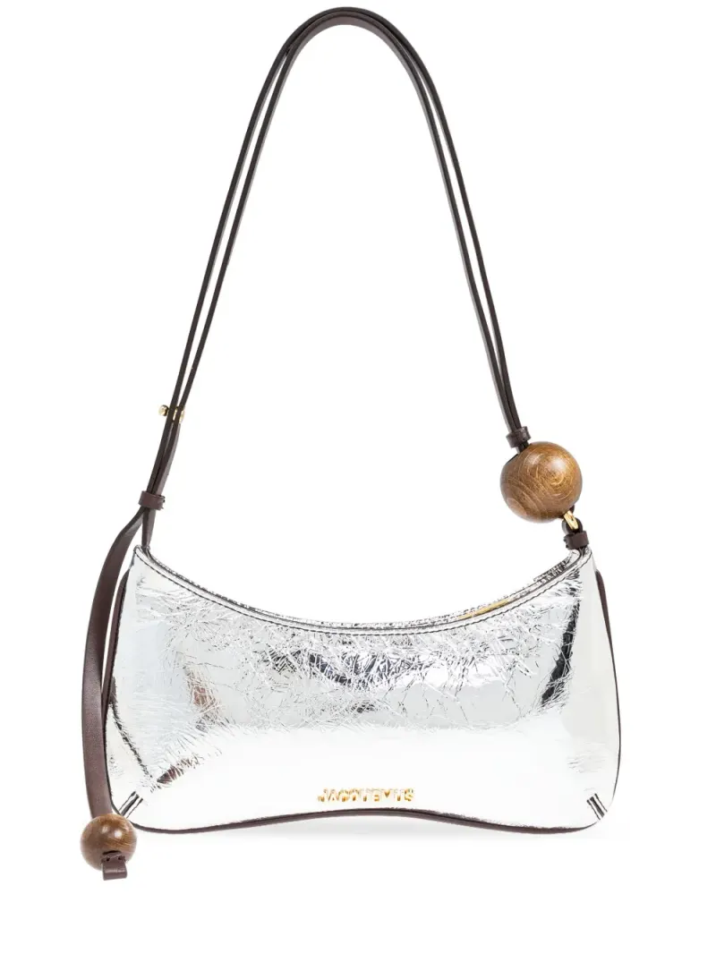 Jacquemus Le Bisou Perle Schultertasche in Silber