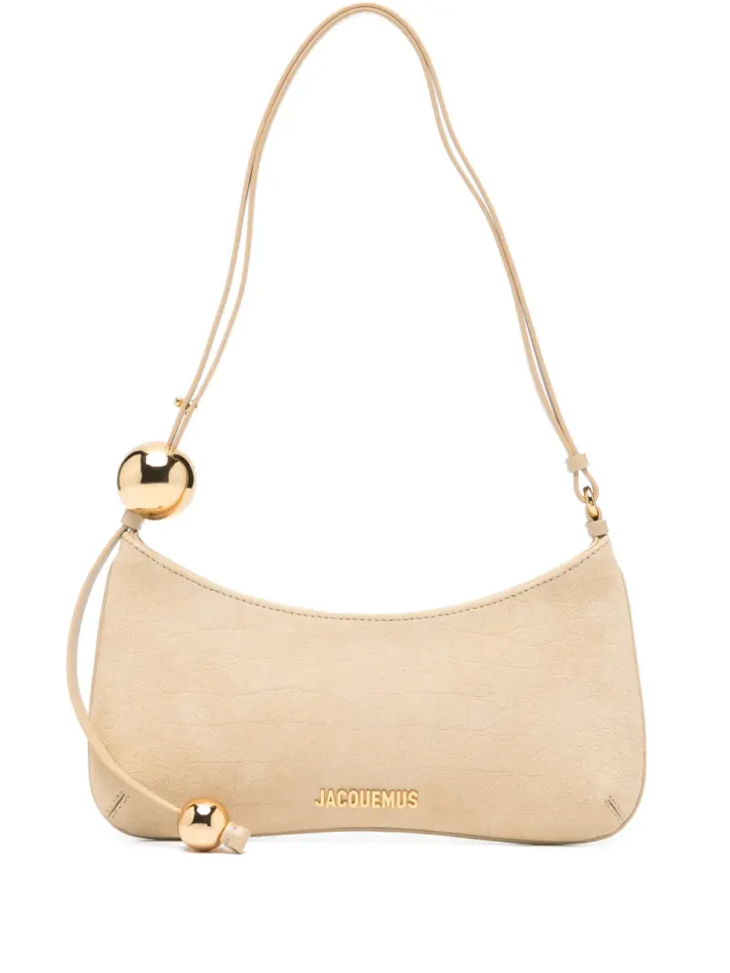 Jacquemus Le Bisou Perle Schultertasche in Nude