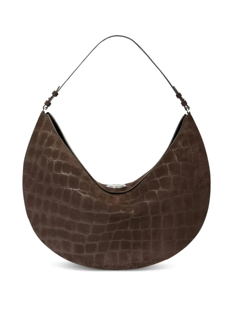 Jacquemus Le Calisso Rond Schultertasche in Braun