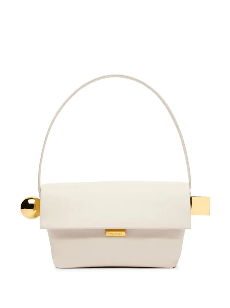 Jacquemus Le Rond Carré Schultertasche in Nude