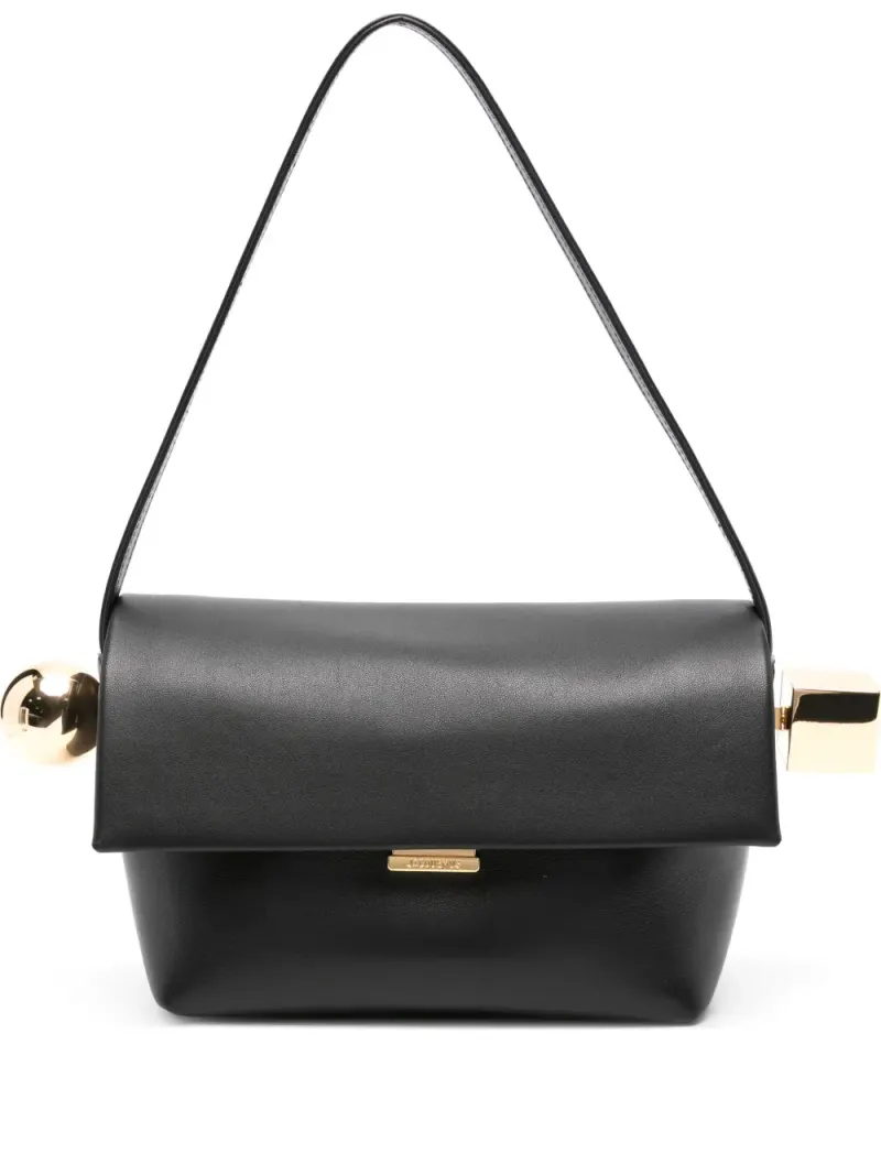 Jacquemus Le Rond Carré Schultertasche in Schwarz