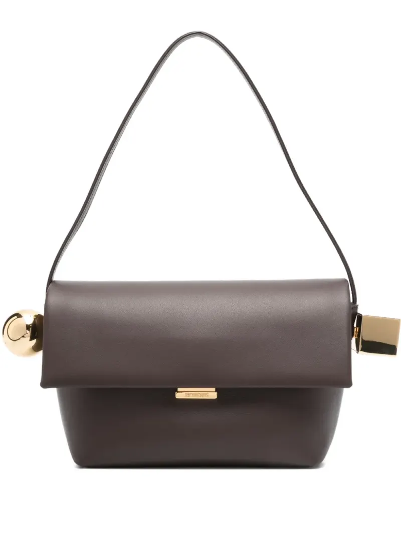 Jacquemus Le Rond Carre Schultertasche in Braun