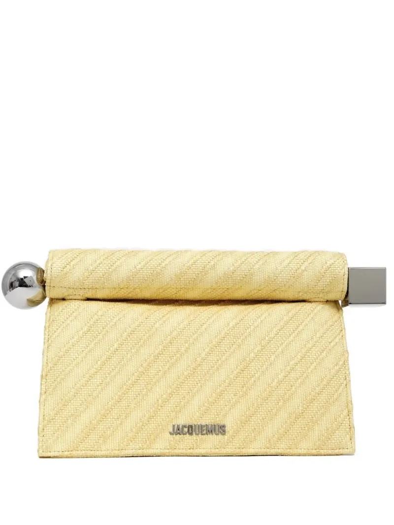Jacquemus Rond Carré Clutch in Gelb