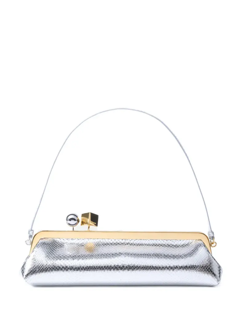 Jacquemus Salon Clutch in Silber