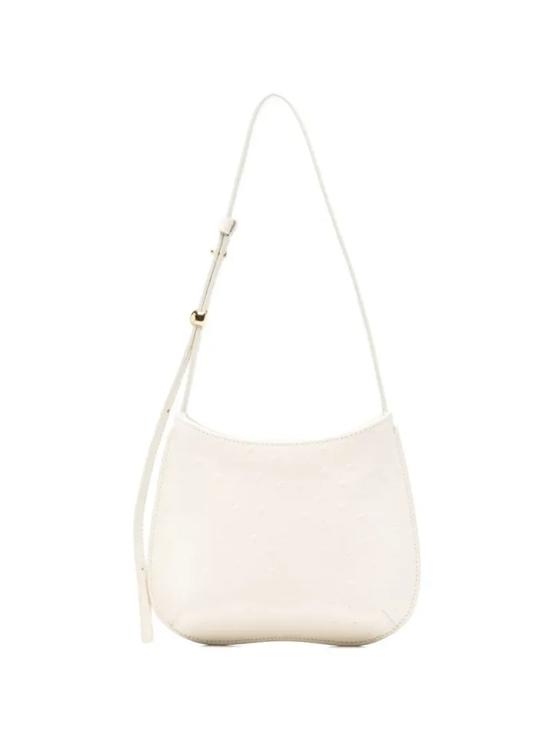Jacquemus Schultertasche mit Prägung in Weiß