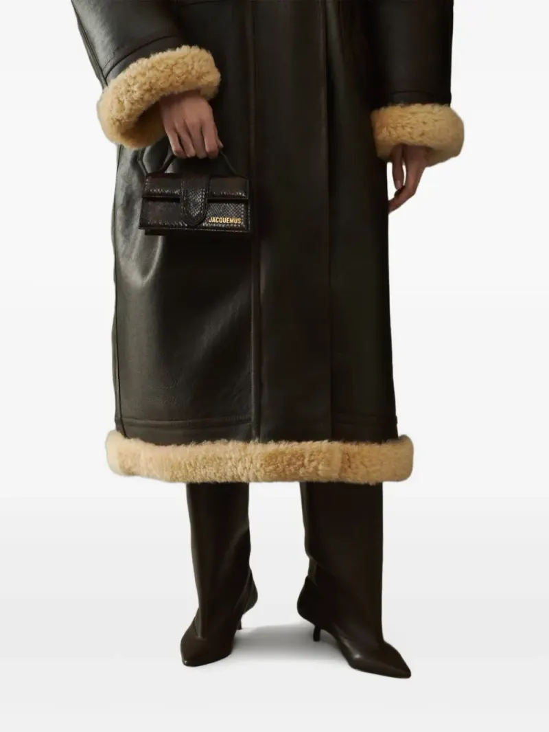 Jacquemus The Bambino Clutch in Braun