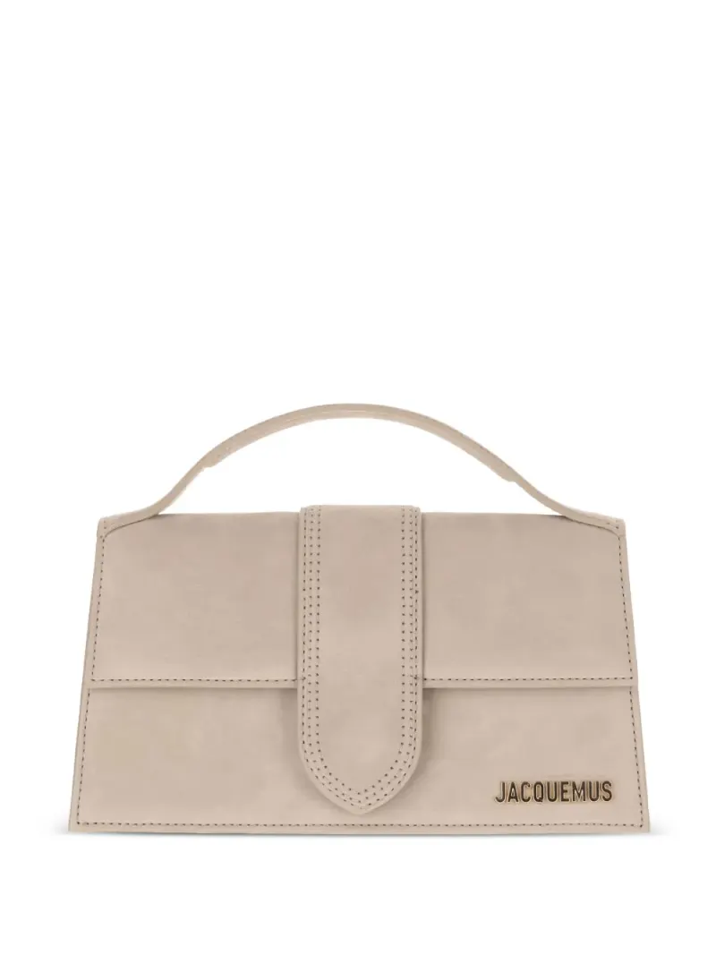 Jacquemus Große The Bambino Umhängetasche mit Magnetverschluss in Nude