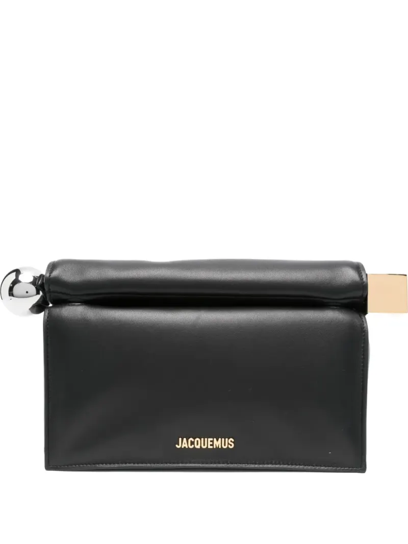 Jacquemus The Rond Carré Clutch in Schwarz