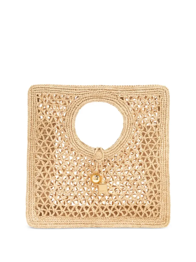 Jacquemus Kleine The Spiaggia Handtasche in Nude
