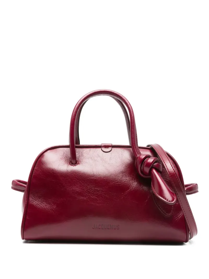 Jacquemus Kleiner Tourism Tote Bag in Rot