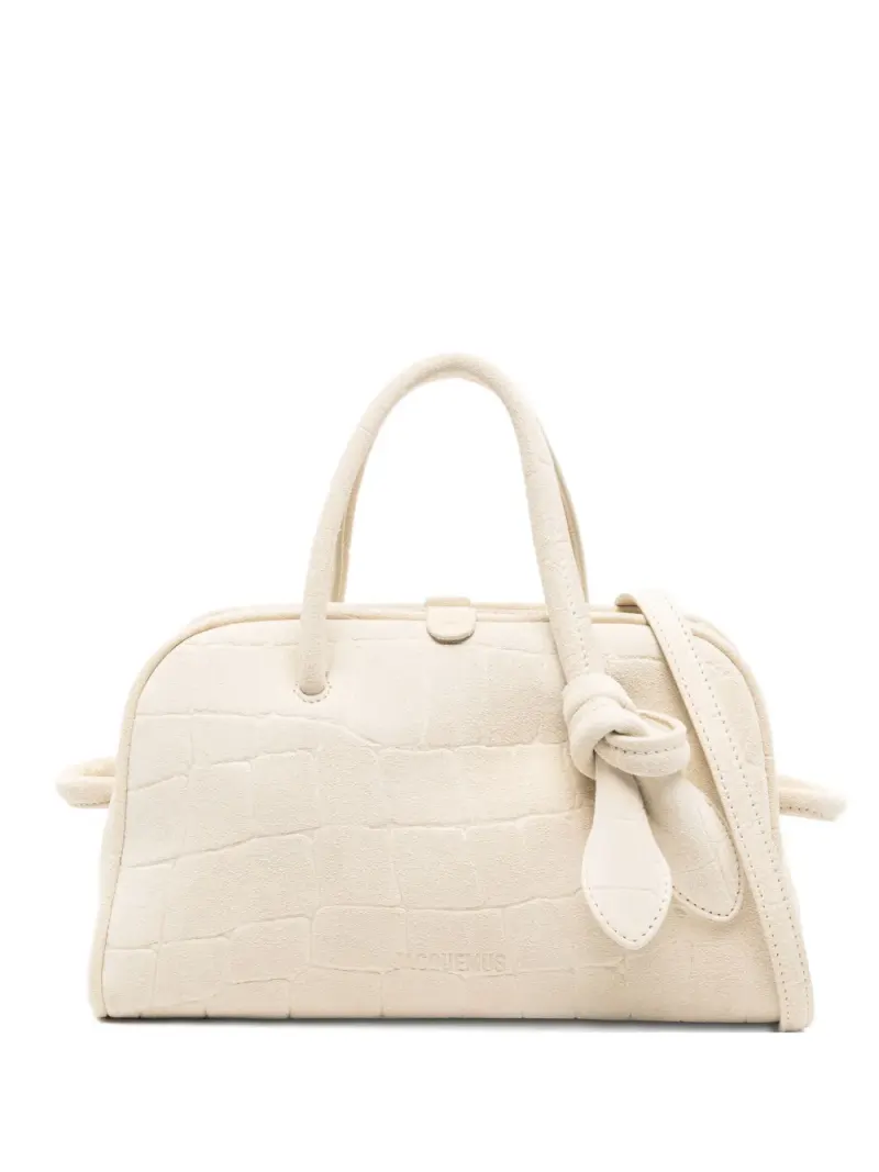 Jacquemus Kleiner Turismo Tote Bag in Nude