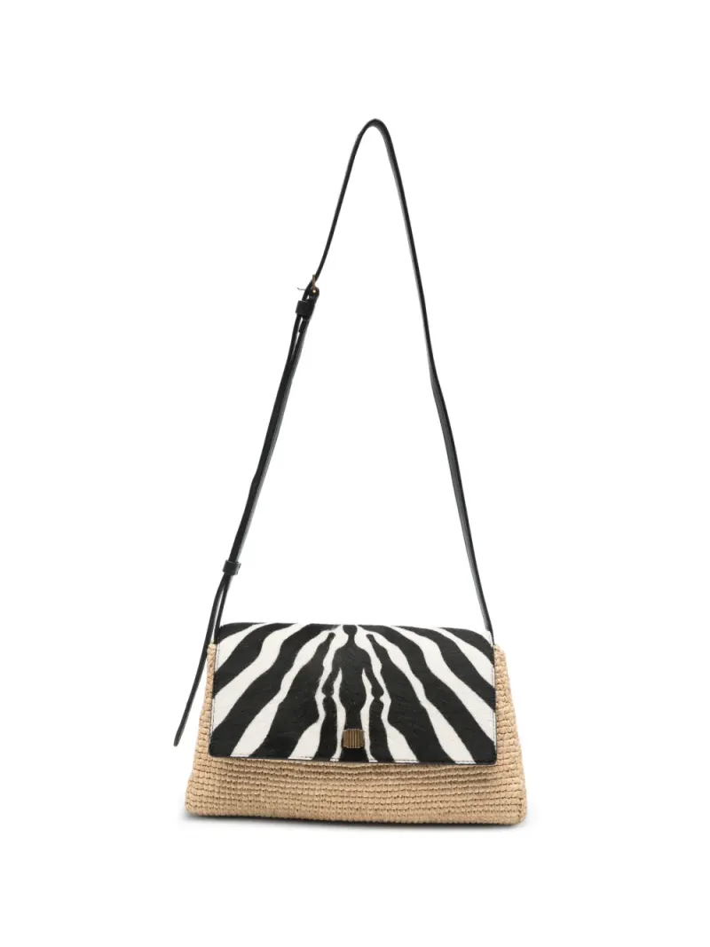 Khaite Audrey Umhängetasche mit Zebra-Print