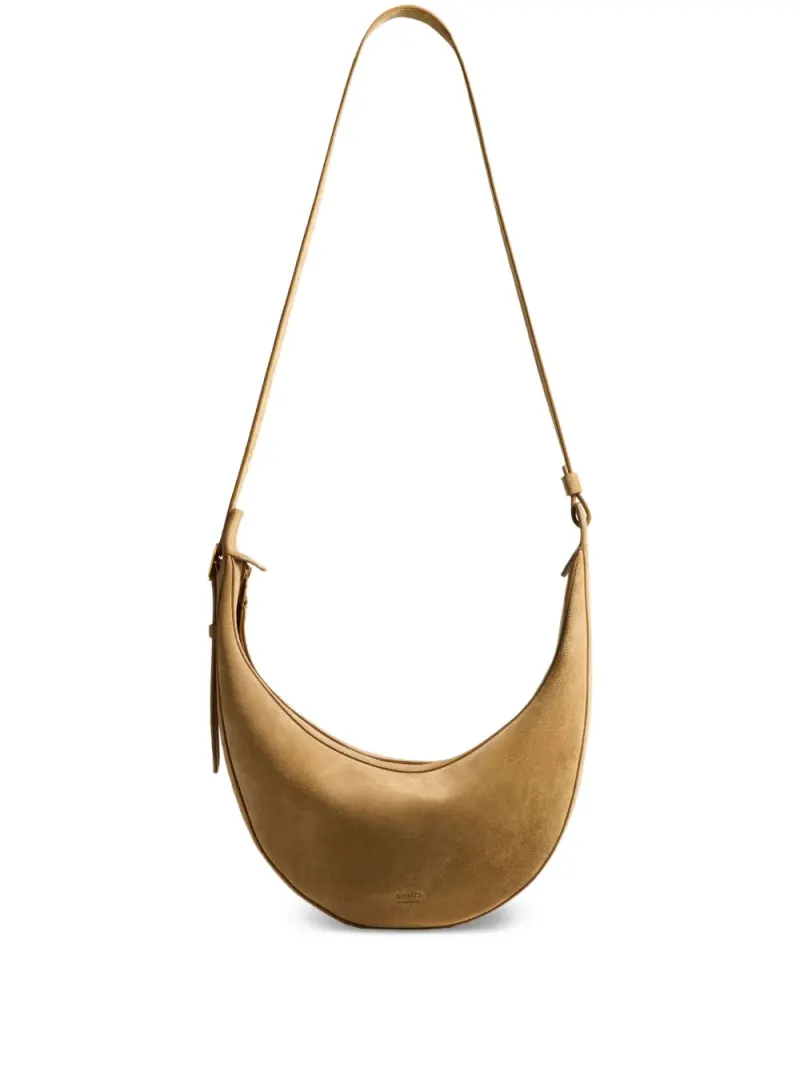 Khaite Kleine Augustina Schultertasche mit Reißverschluss in Nude