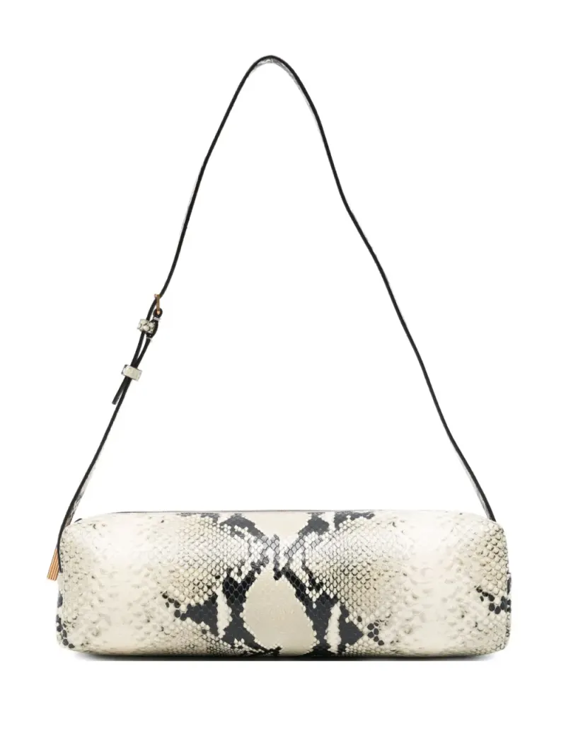 Khaite Kye Schultertasche mit Python-Prägung
