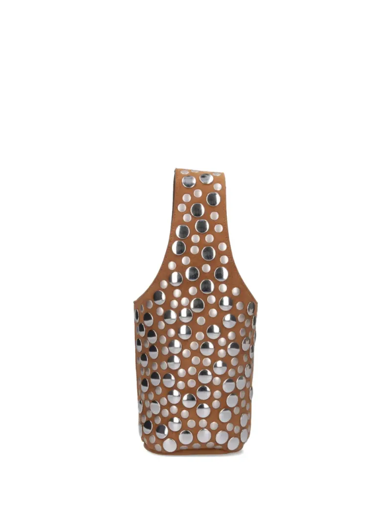 Khaite Livia Wildleder-Beuteltasche mit Nieten