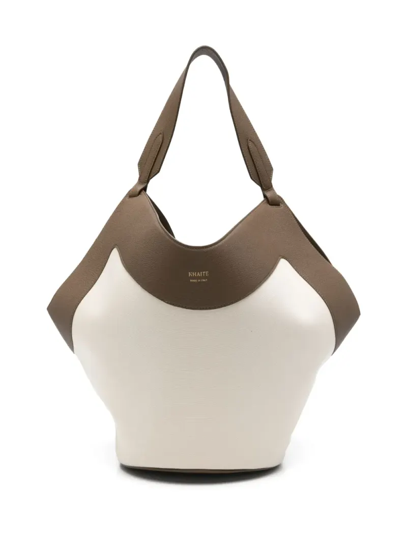 Khaite Mittelgroße Lotus Handtasche in Nude