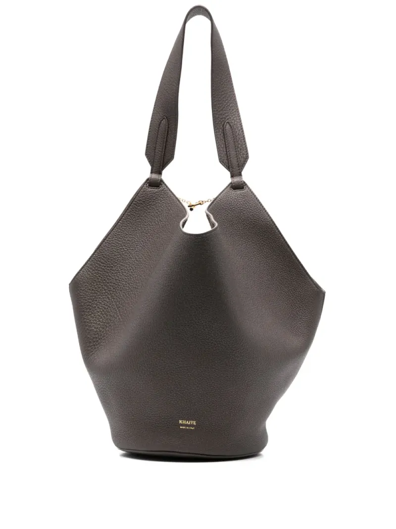 Khaite Kleine Lotus Schultertasche in Braun