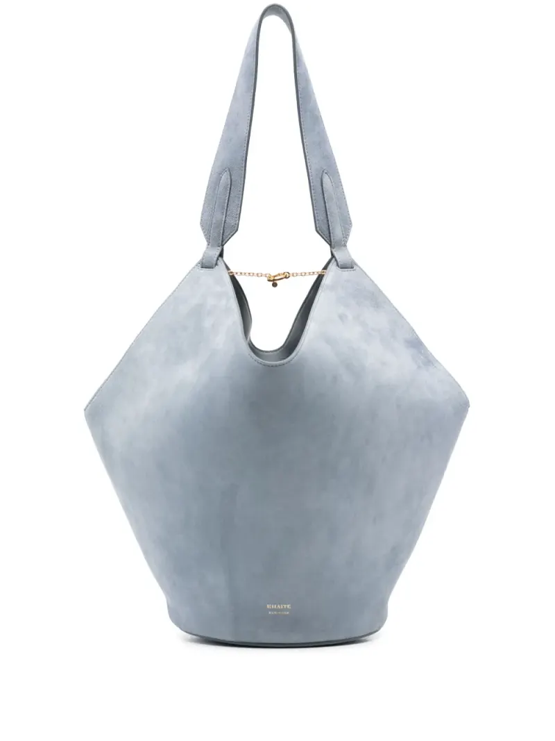 Khaite Kleine Lotus Tote Bag in Blau