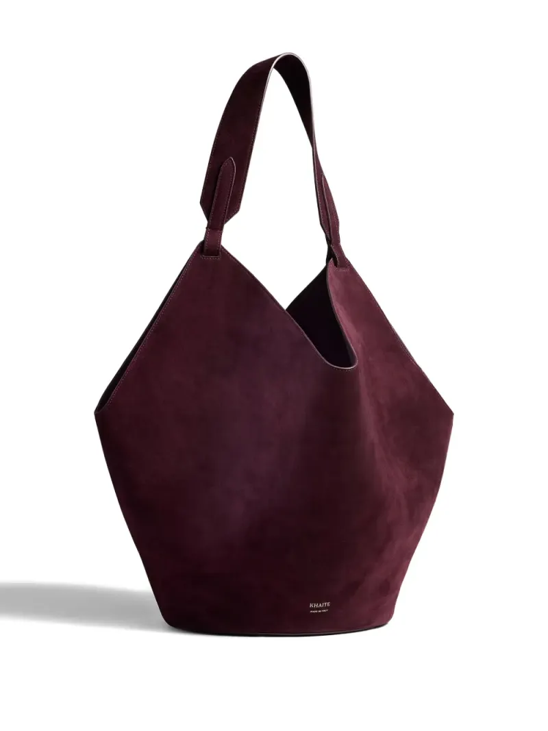 Khaite Mittelgroße Lotus Tote Bag in Rot