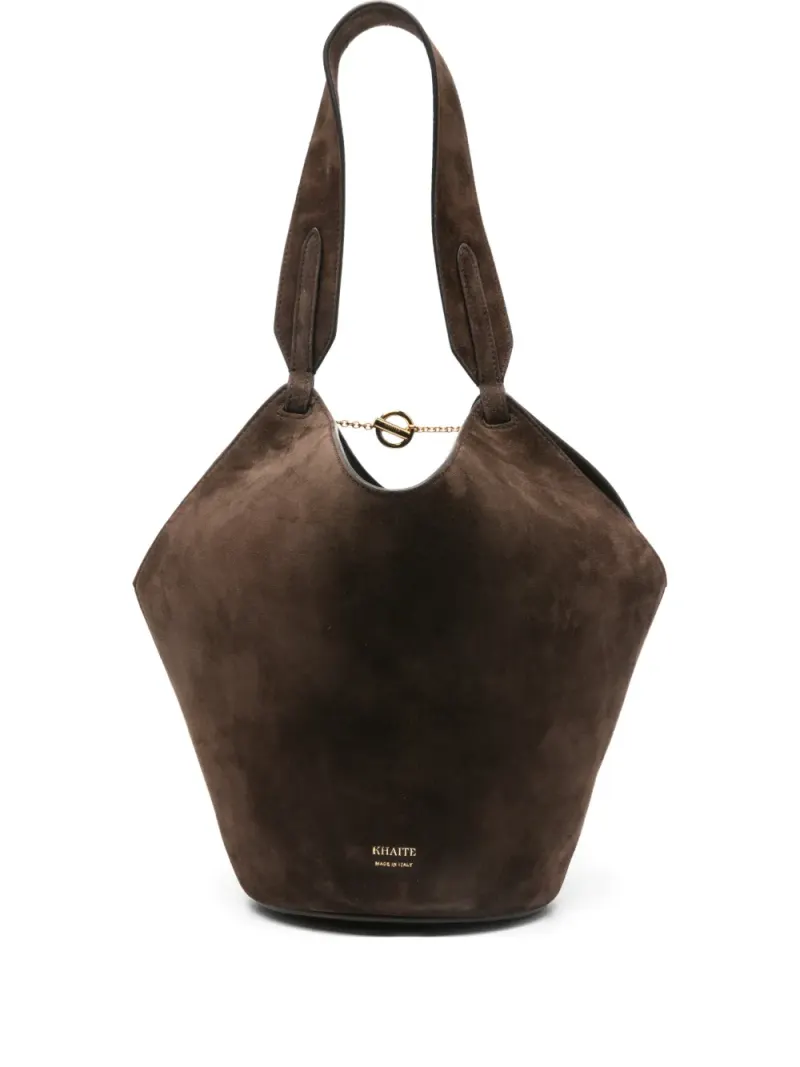 Khaite Lotus Shopper in Braun