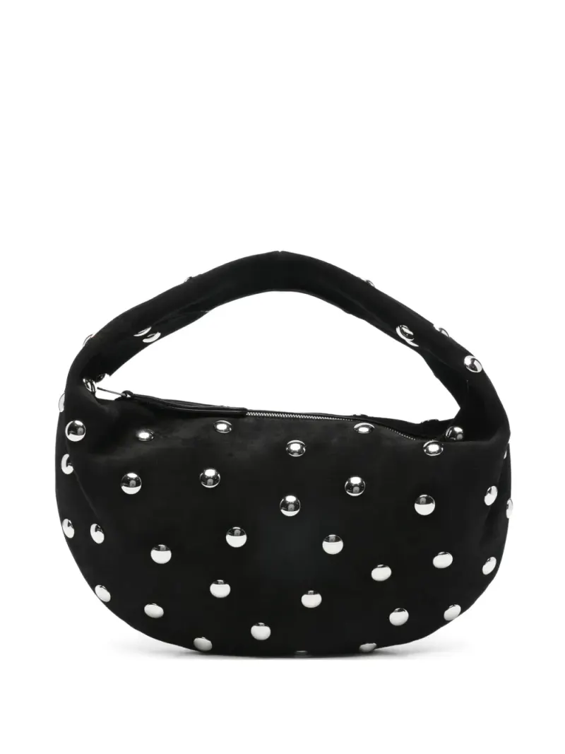 Khaite Mittelgroßer Olivia Hobo Tote Bag mit Nieten in Schwarz